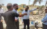 بازدید مدیر امور روابط عمومی و حوزه مدیریت بانک مسکن از مناطق زلزله‌زده غرب هرمزگان