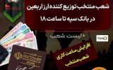 افزایش خدمت‌رسانی شعب منتخب توزیع کننده ارز اربعین در بانک سپه تا ساعت ۱۸