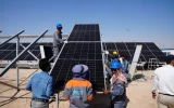 آغاز نصب پنل‌های خورشیدی در نیروگاه ۱۵.۲ مگاواتی شرکت پالایش گاز بیدبلند خلیج‌فارس