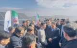 افتتاح نیروگاه ۱۰۰ مگاواتی فروغ کویر چادرملو با حضور وزیر صمت