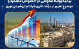 بیانیه روابط عمومی در خصوص عملکرد پتروشیمی نوری و موضوع تغییر در درآمد دلاری بیانیه روابط عمومی در خصوص عملکرد پتروشیمی نوری و موضوع تغییر در درآمد دلاری