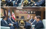 دیدار رئیس اداره کل امور شعب پست بانک ایران با فرماندار خوی در راستای توسعه همکاری‌های استراتژیک